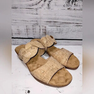 Walking Cradles Cruz Sandal Tan size 7N Cork Neutral Vacation Resort Beach